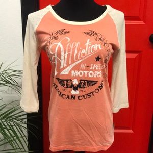 Affliction 3/4 sleeve